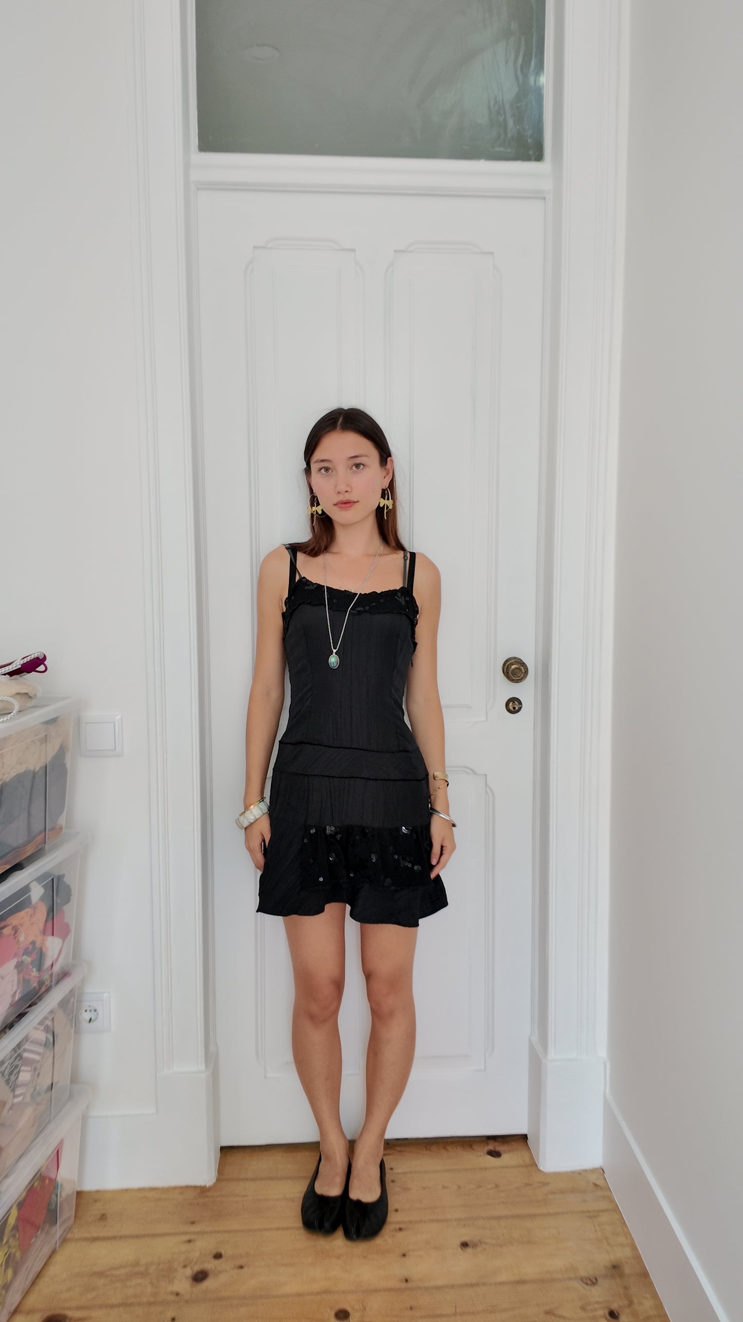 Adorable dark coquette mini dress fairy size XS