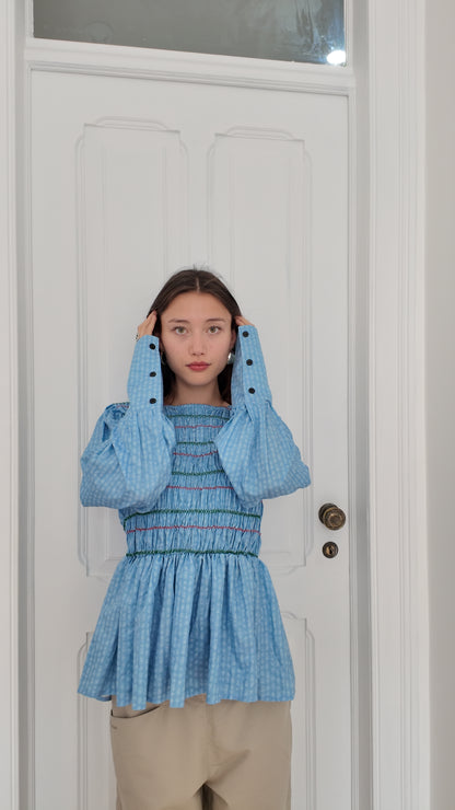 Beautiful blue long top size M