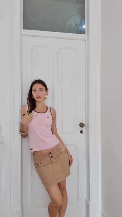 Adorable beige mini skirt size 36