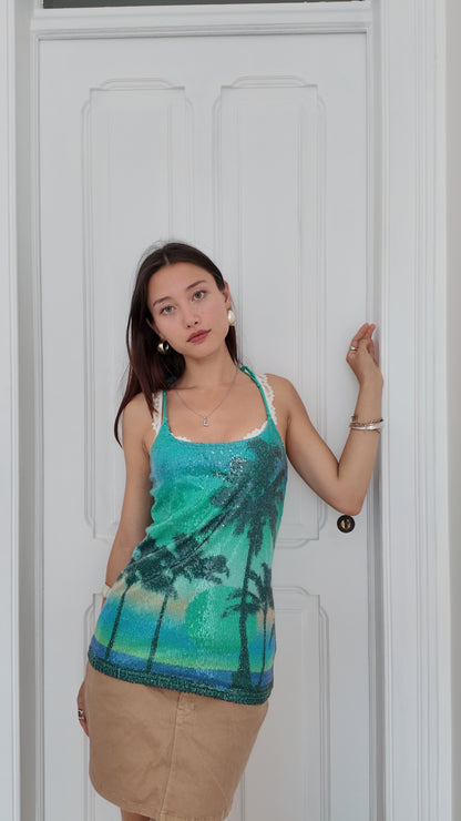 Adorable summer sparkly top size S