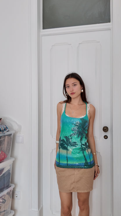 Adorable summer sparkly top size S