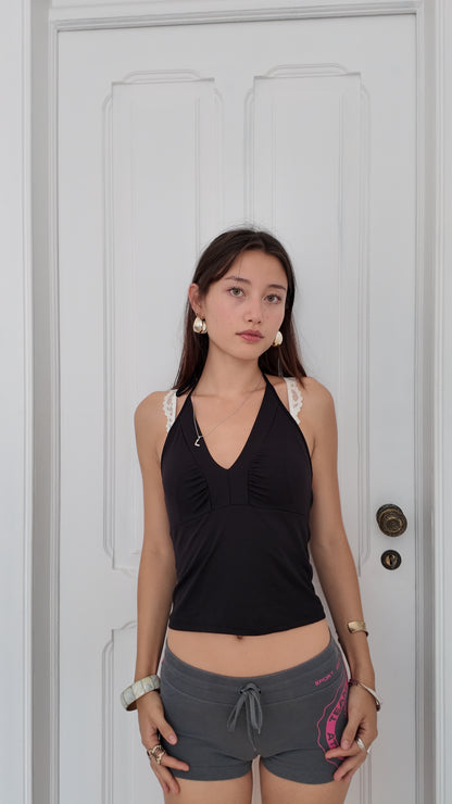 Perfect black halter top size S