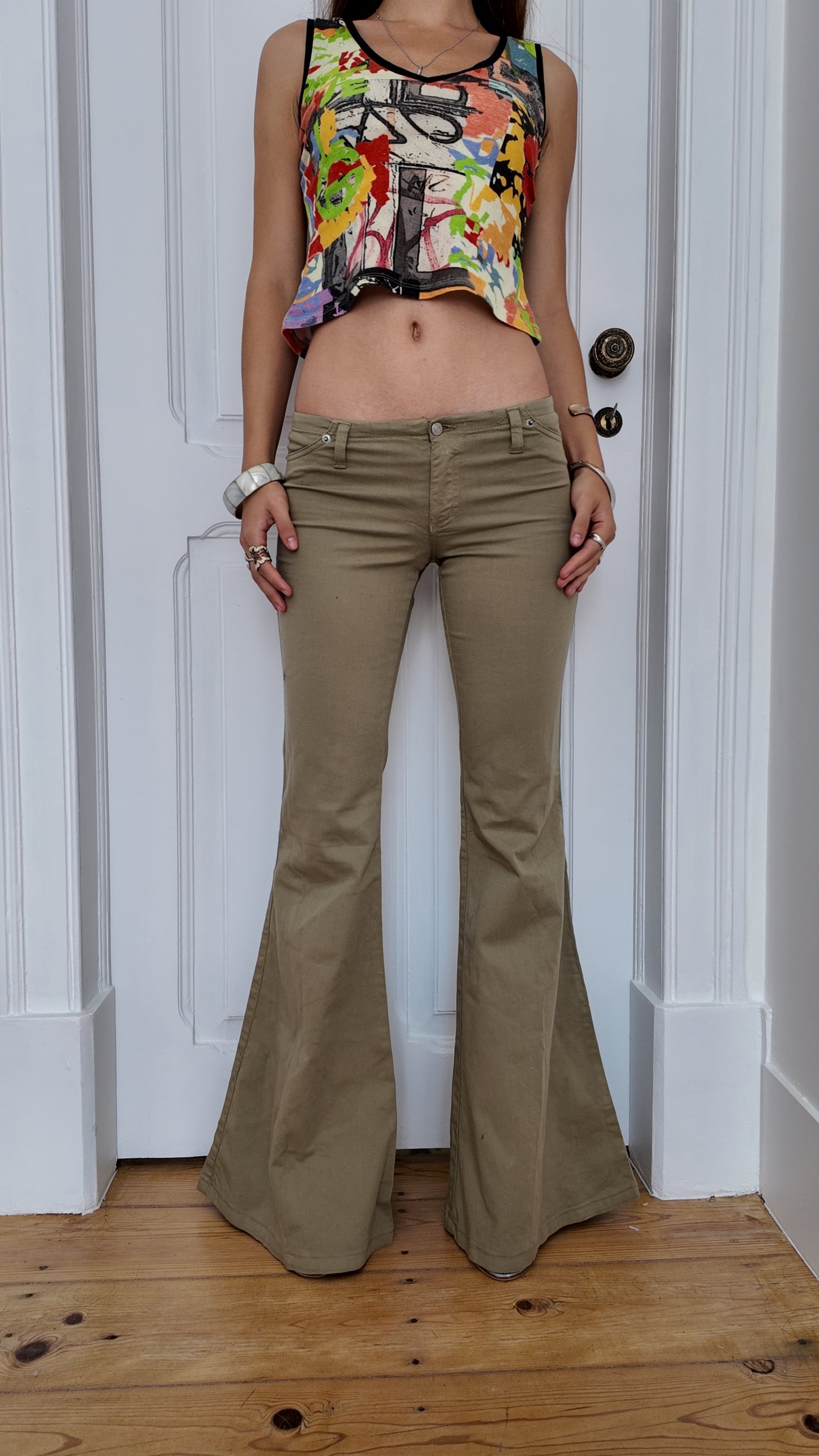 Perfect 34 long flared jeans