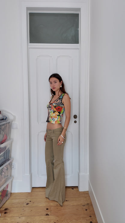 Perfect 34 long flared jeans