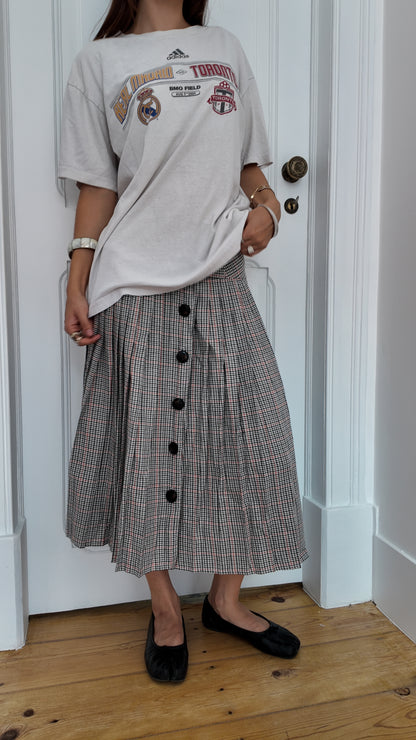 Iconic plaid maxi skirt size S
