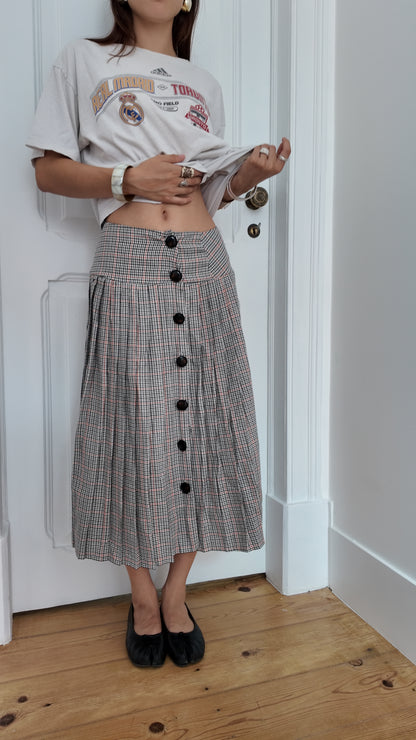 Iconic plaid maxi skirt size S