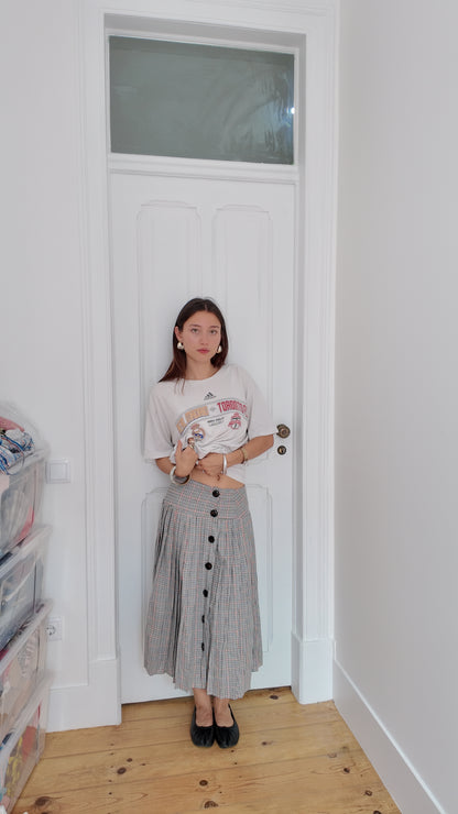 Iconic plaid maxi skirt size S