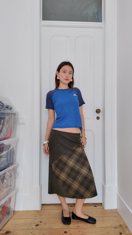 Iconic vintage plaid skirt size S