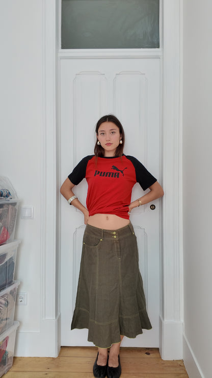 Iconic vintage green skirt size 42