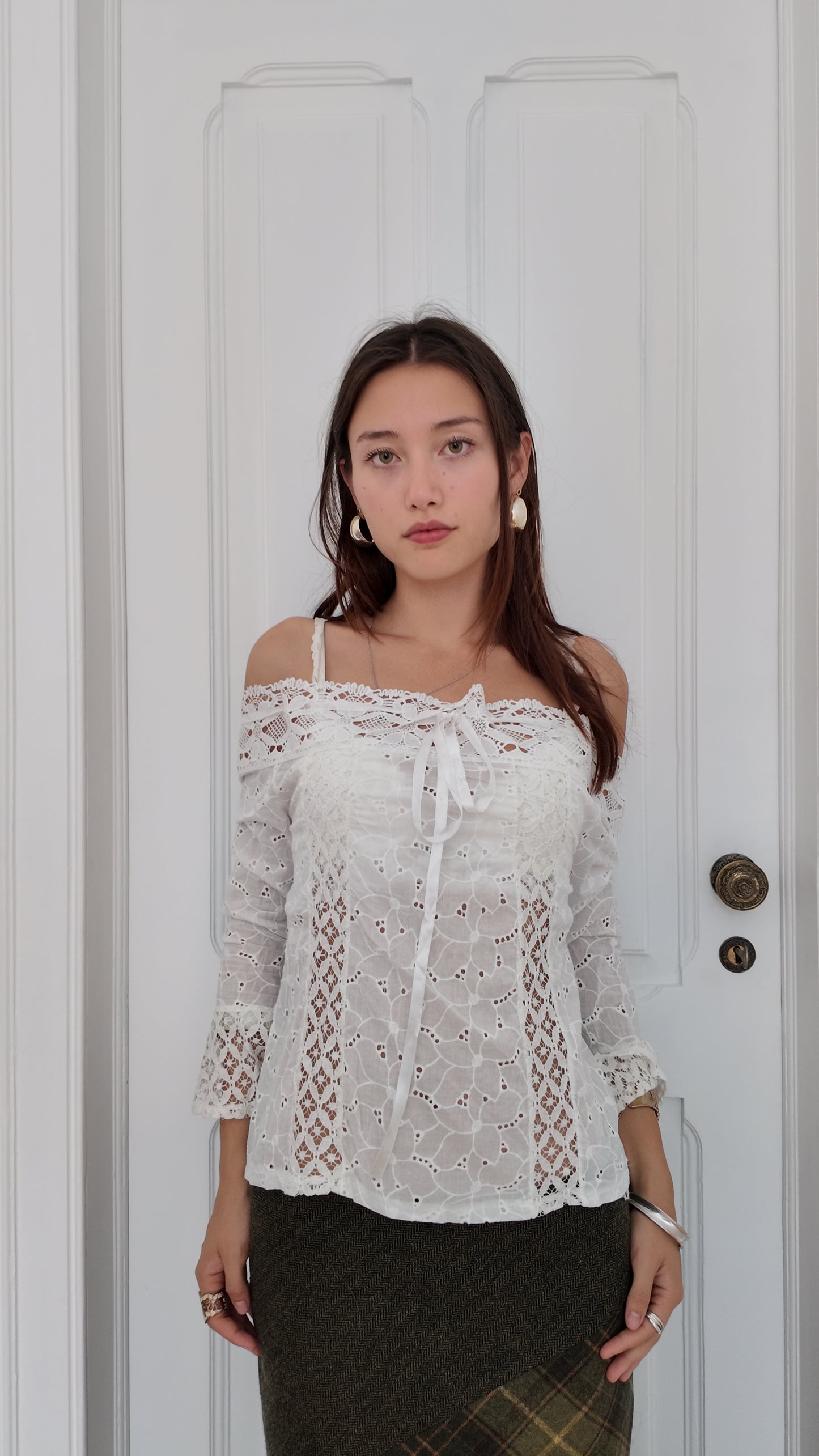 Adorable fairy off the shoulder adjustable top size M