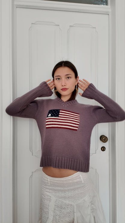 Perfect sweater with flag detail size XS