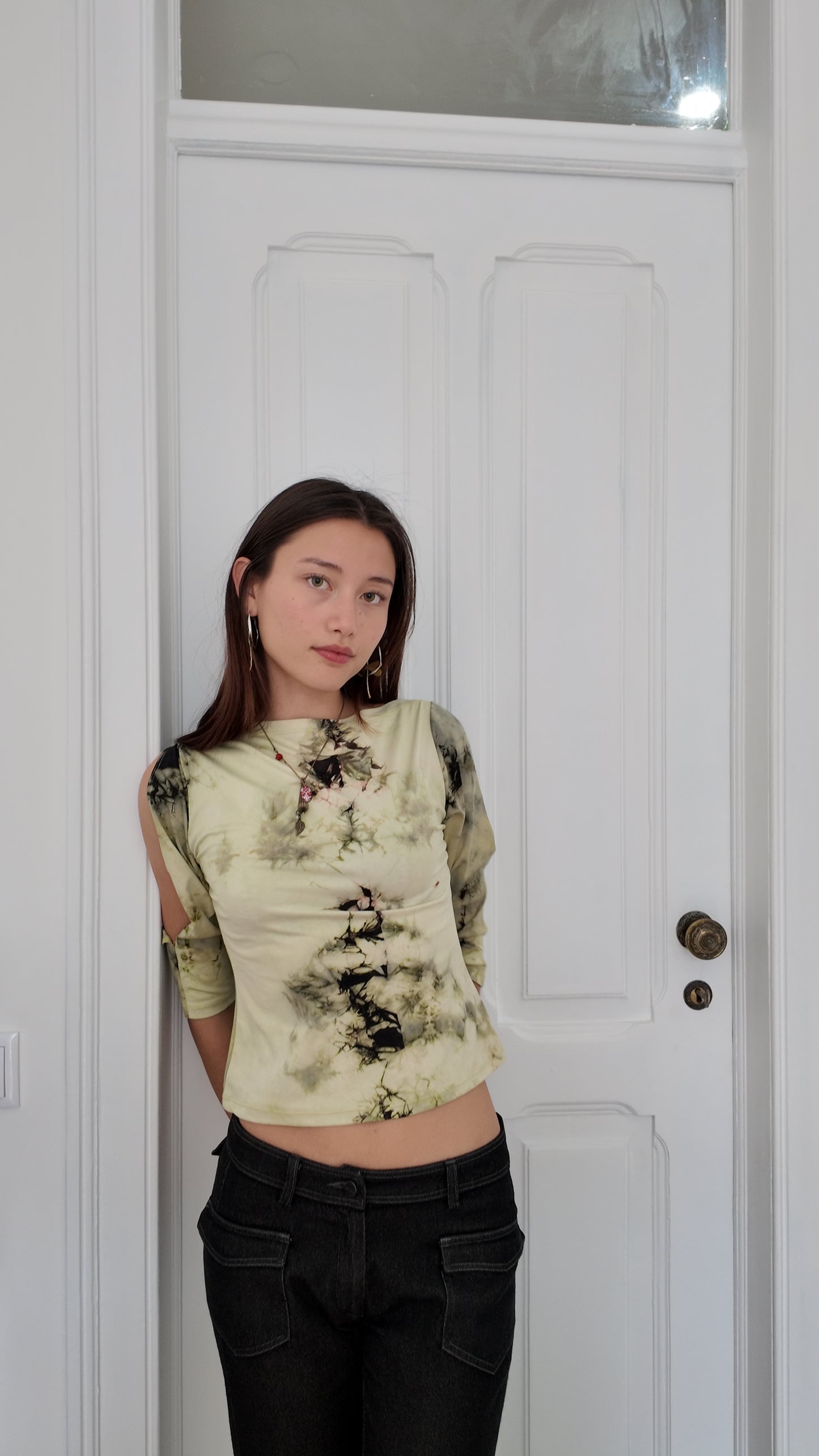 Perfect tie dye long sleeve vintage top size XS/S