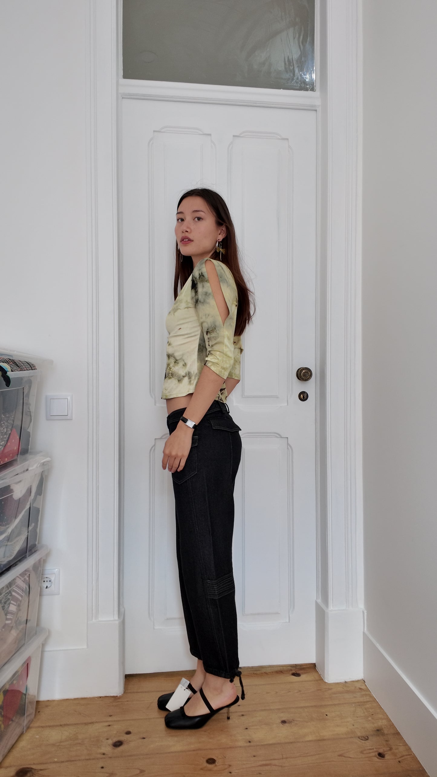 Perfect tie dye long sleeve vintage top size XS/S