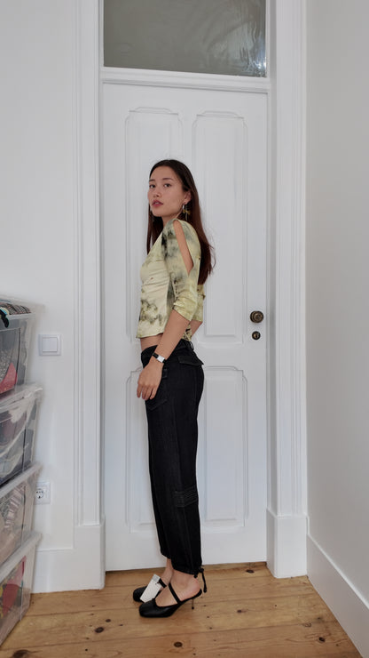 Perfect tie dye long sleeve vintage top size XS/S