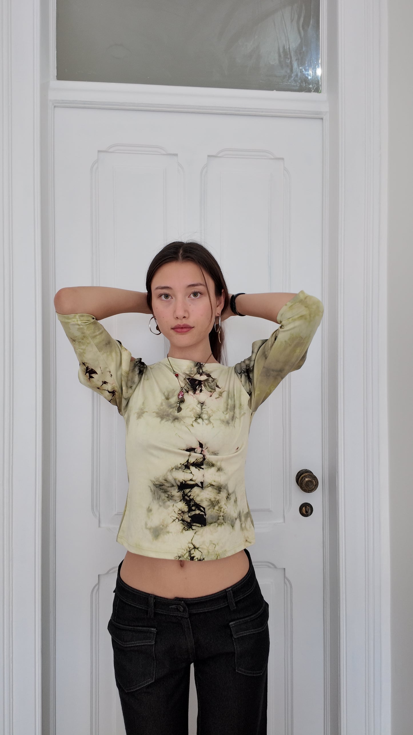 Perfect tie dye long sleeve vintage top size XS/S