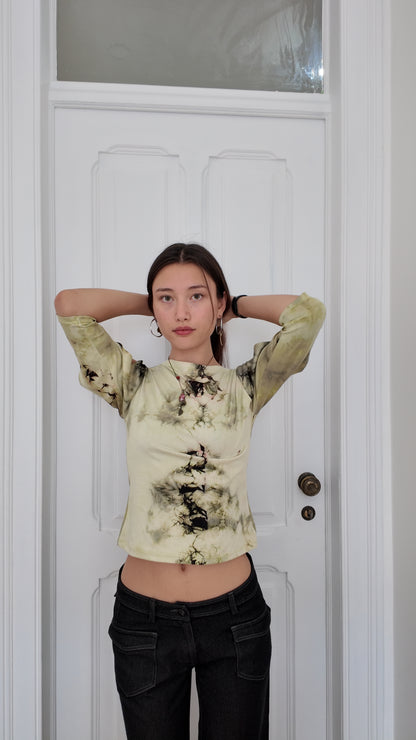 Perfect tie dye long sleeve vintage top size XS/S