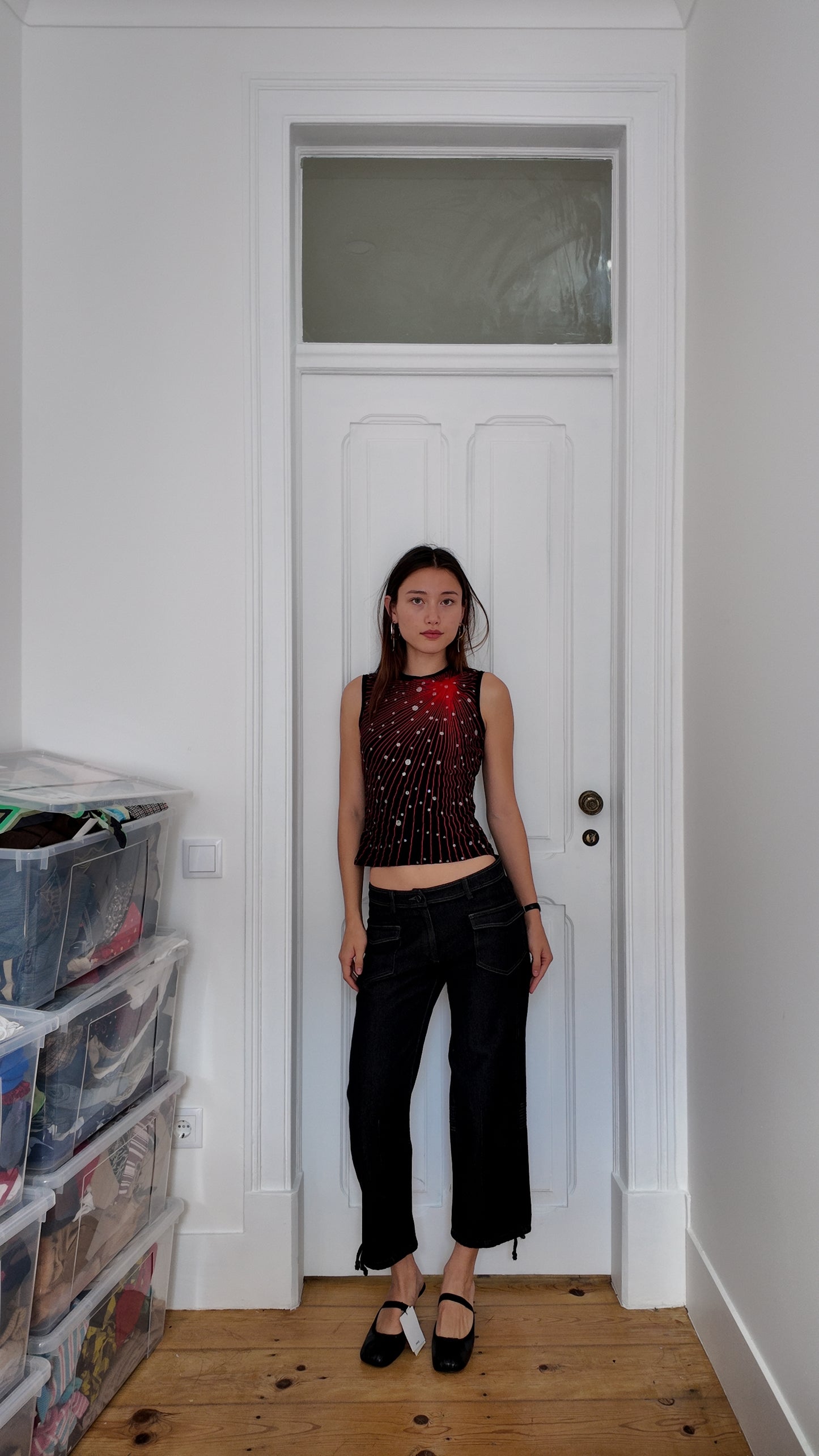 Adorable vintage short black pants size 34