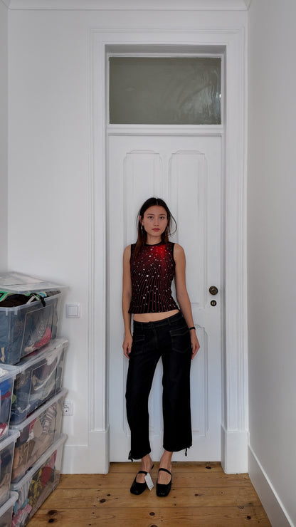 Adorable vintage short black pants size 34