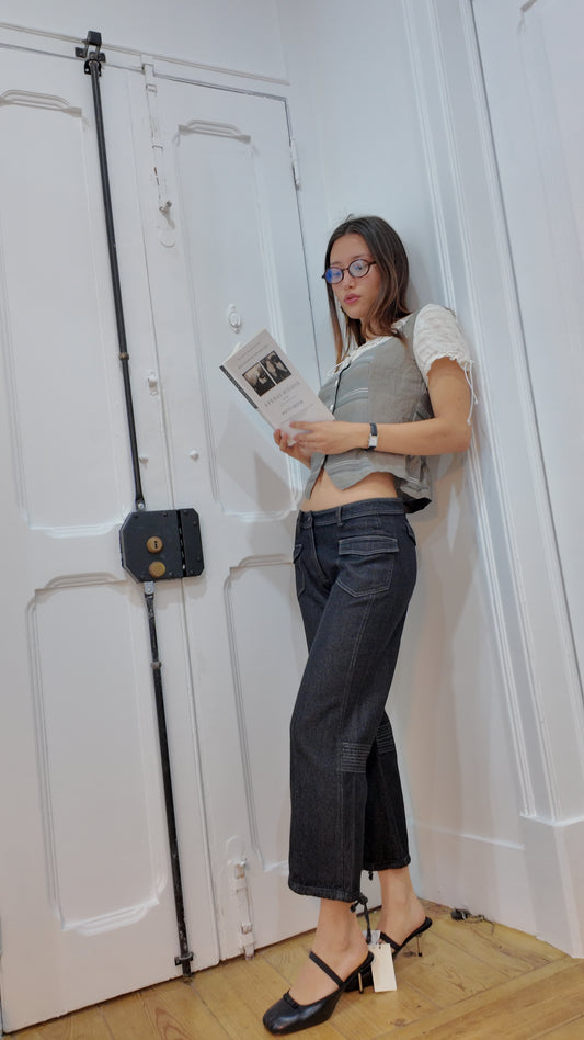 Adorable vintage short black pants size 34