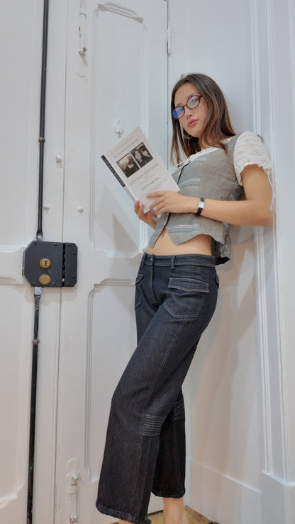 Adorable vintage short black pants size 34