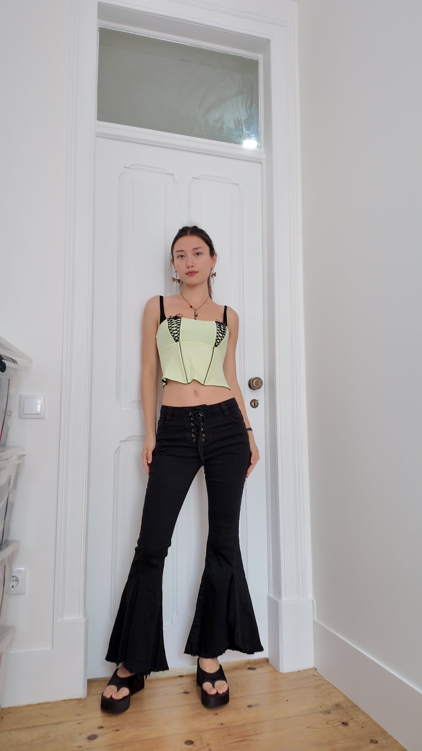 Perfect double lace corset top size S