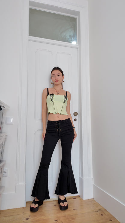 Perfect double lace corset top size S