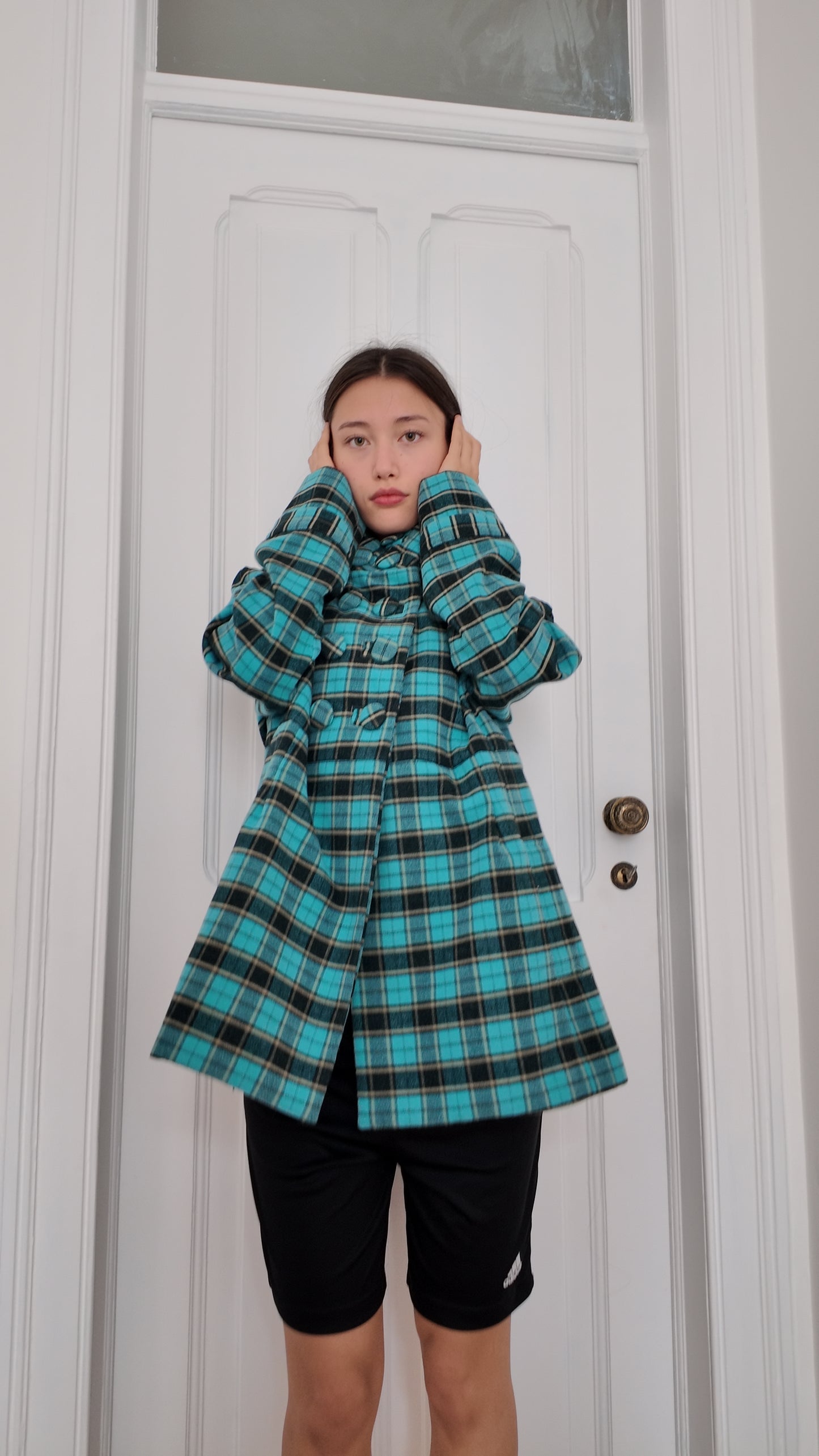 Amazing plaid jacket size M/L