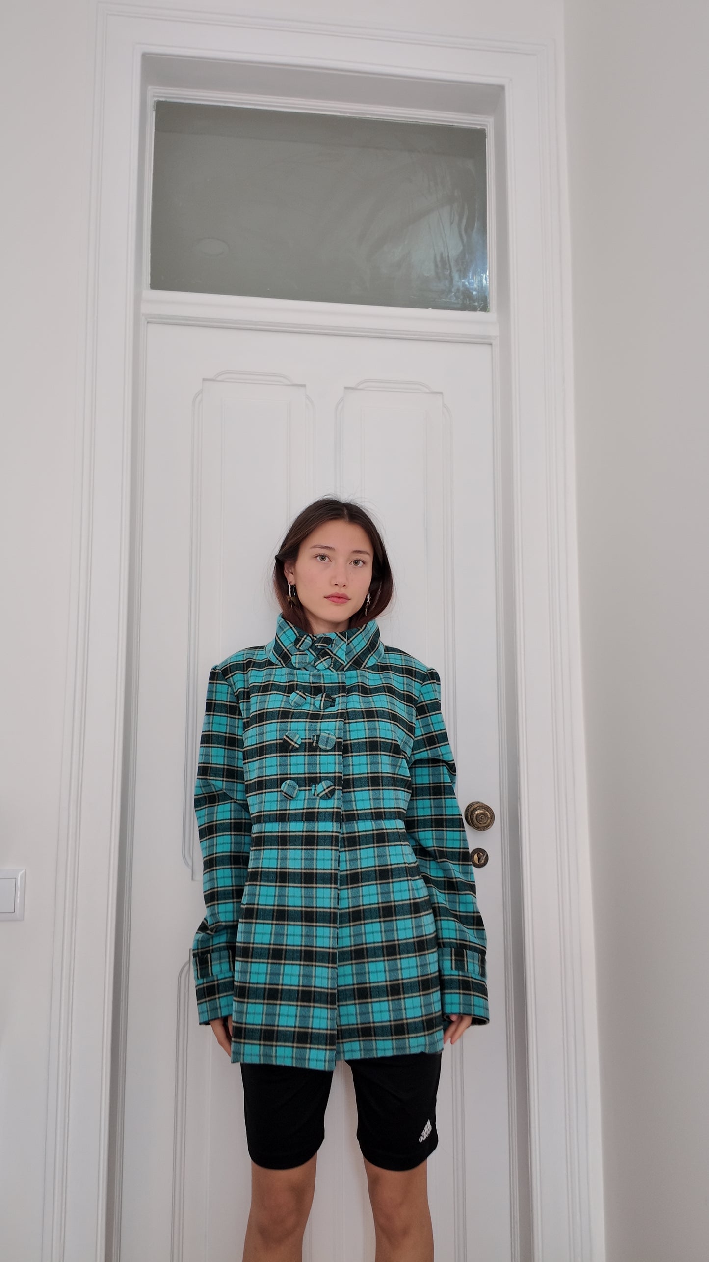 Amazing plaid jacket size M/L