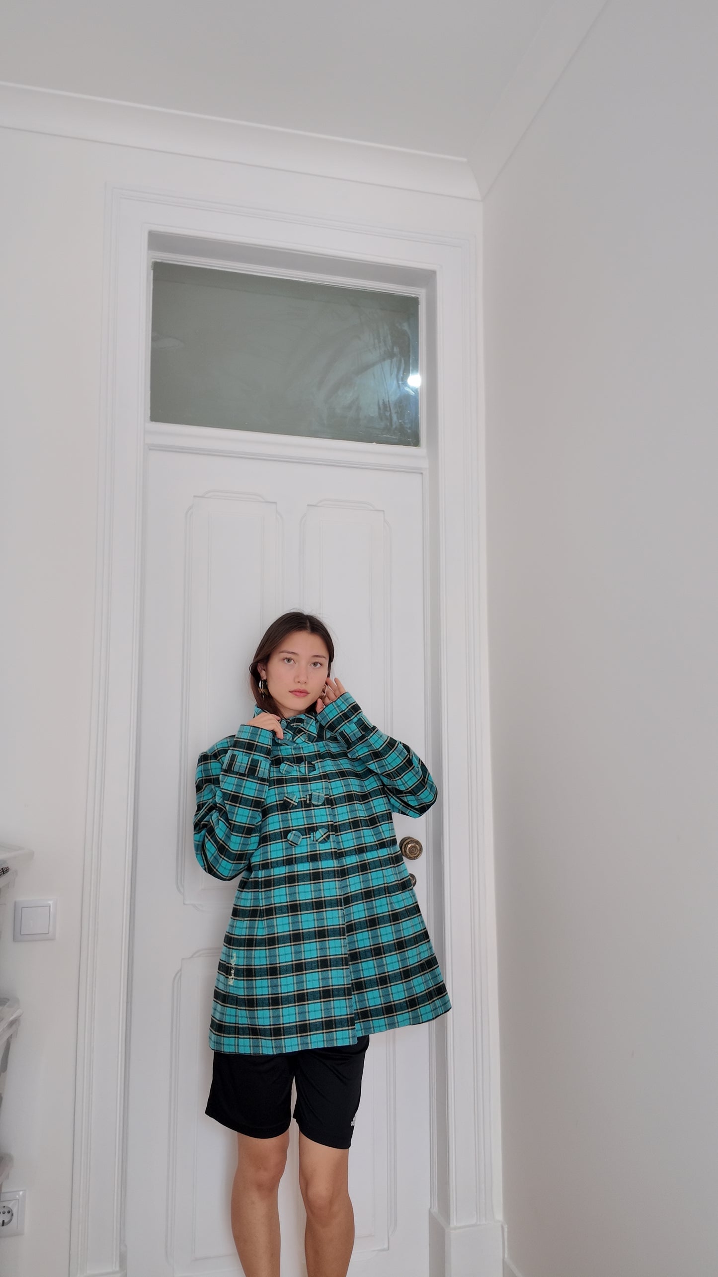 Amazing plaid jacket size M/L