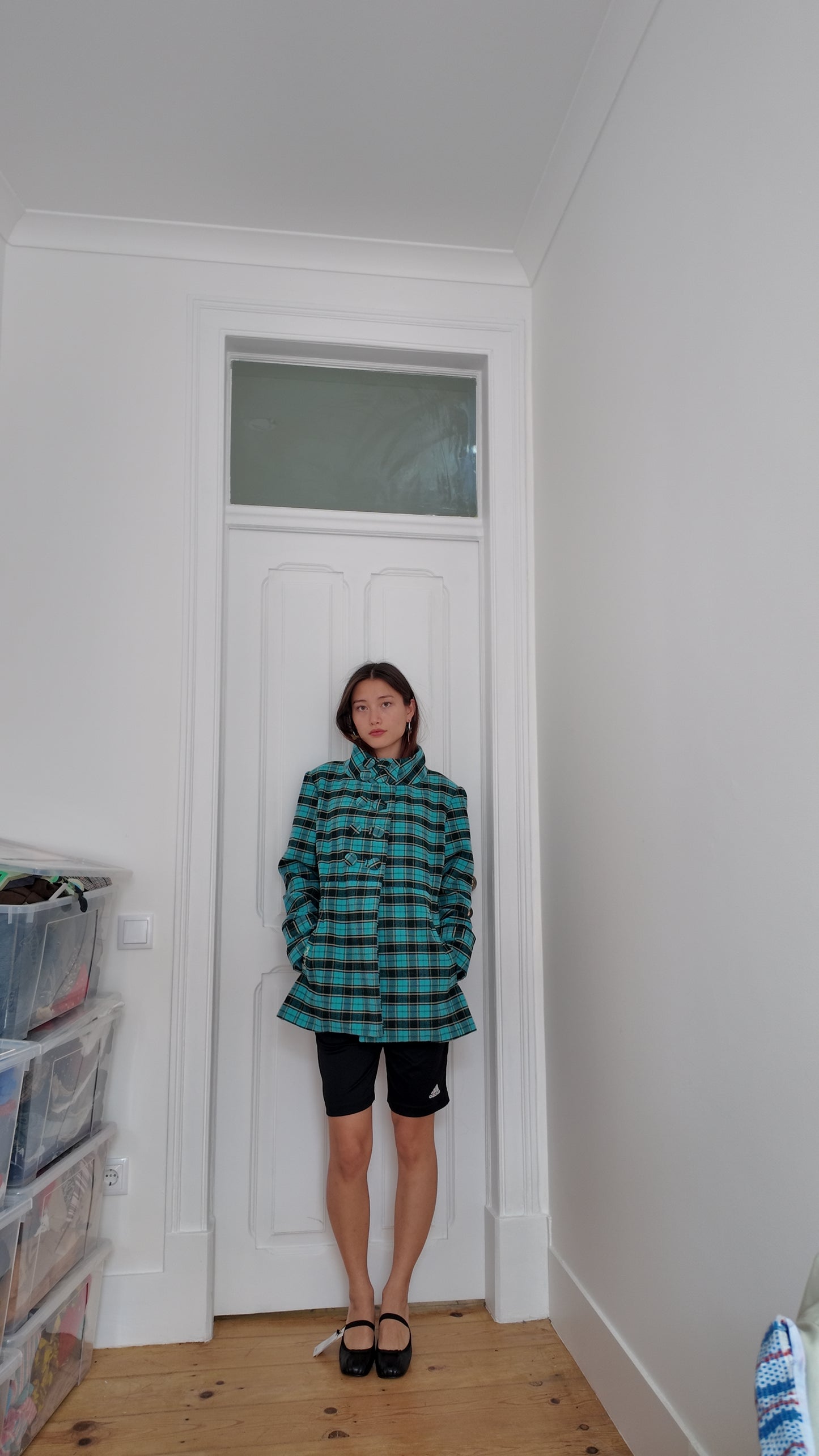 Amazing plaid jacket size M/L