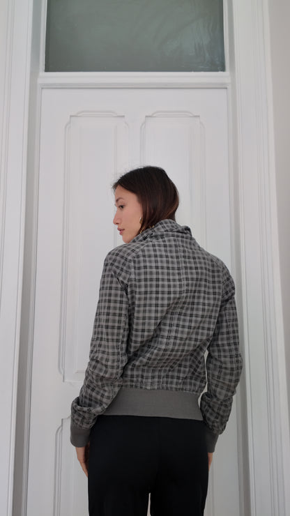 Adorable plaid jacket size M