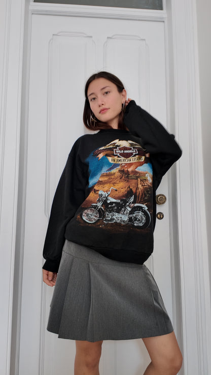 Adorable printed Harley Davison sweater size XL