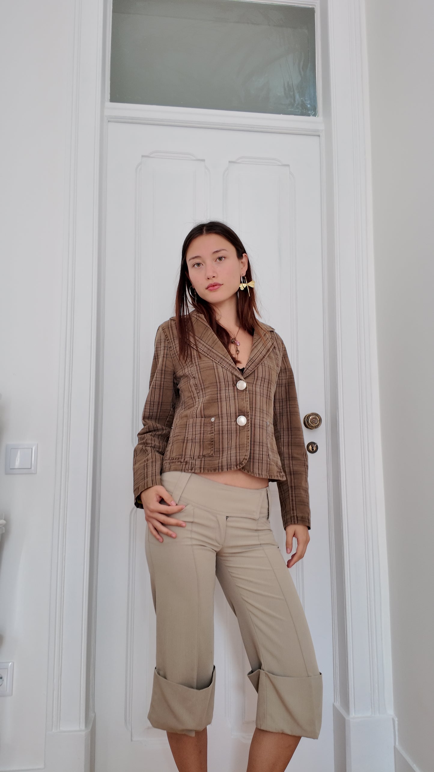 Adorable stripped vintage fitted blazer size S