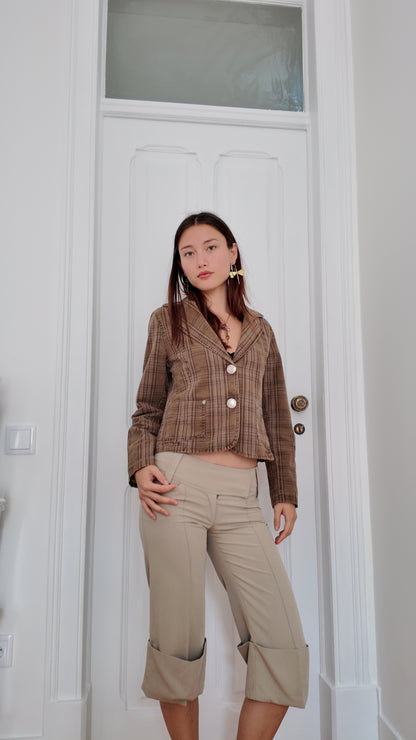 Adorable stripped vintage fitted blazer size S