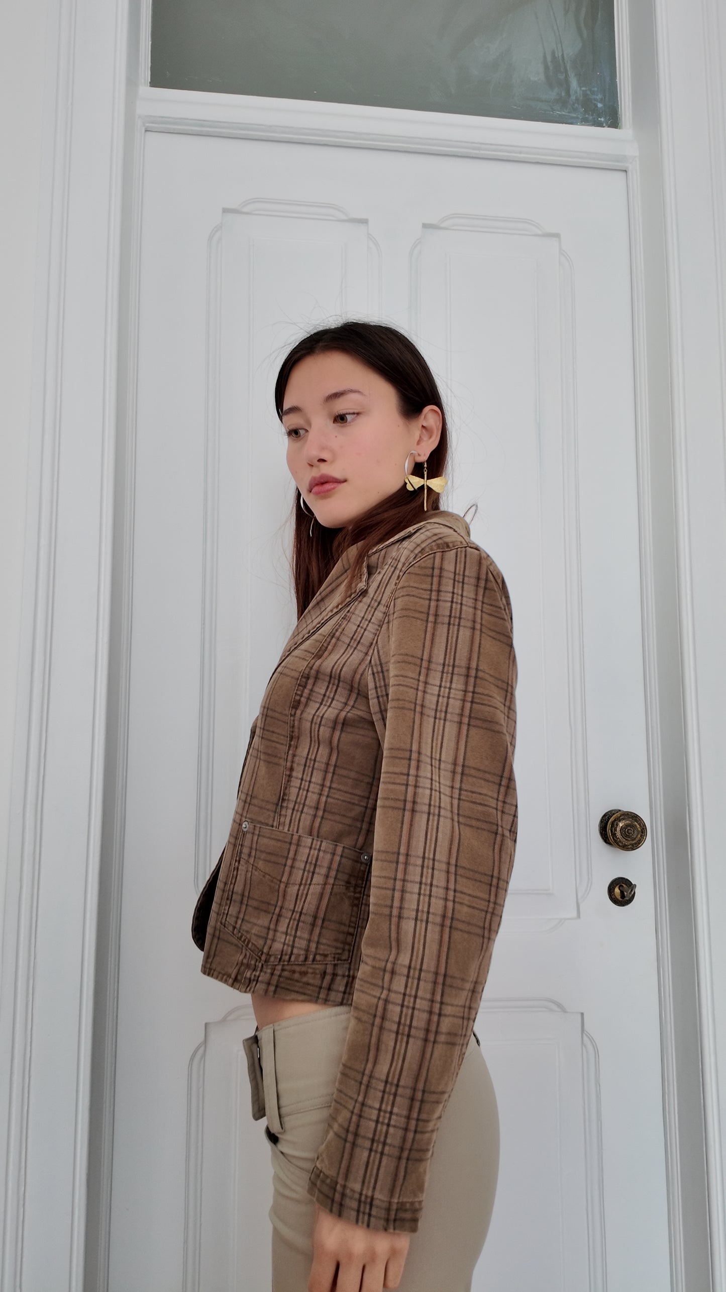 Adorable stripped vintage fitted blazer size S