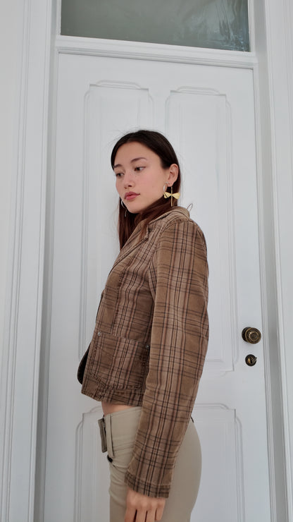 Adorable stripped vintage fitted blazer size S