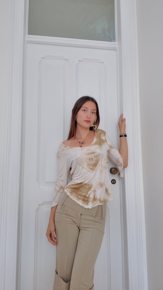 Adorable vintage tie dye top size M