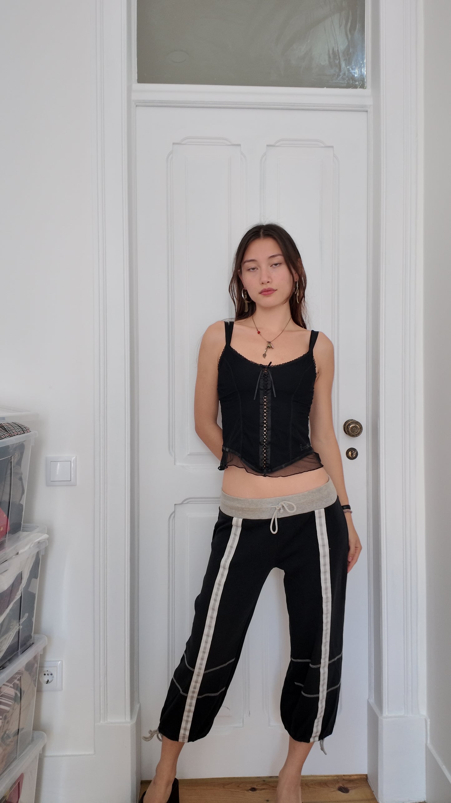 Perfect vintage corset black top size S