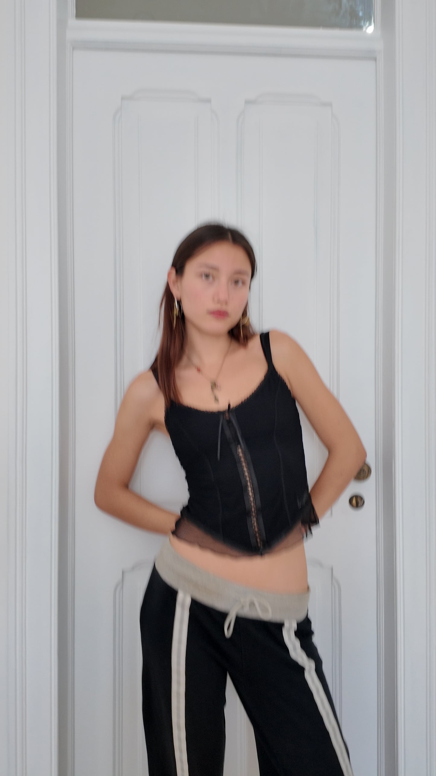 Perfect vintage corset black top size S