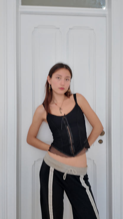 Perfect vintage corset black top size S
