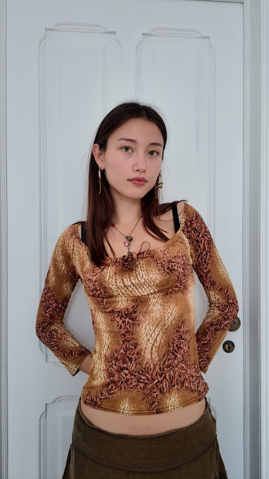 Iconic fairy vintage long sleeve top size S