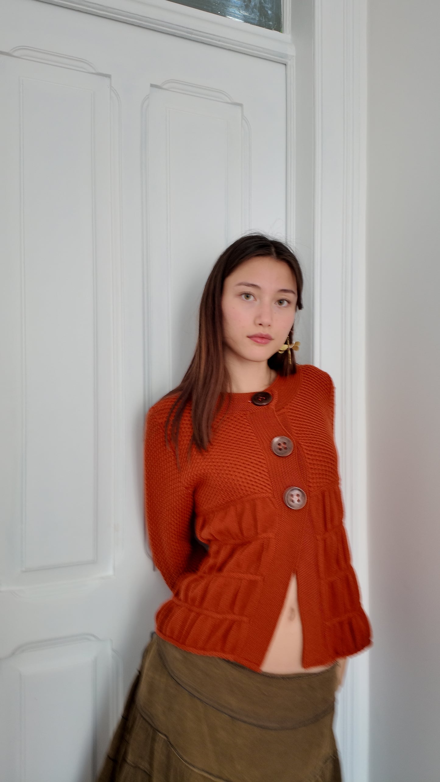 Fairy cardigan with big buttons size M