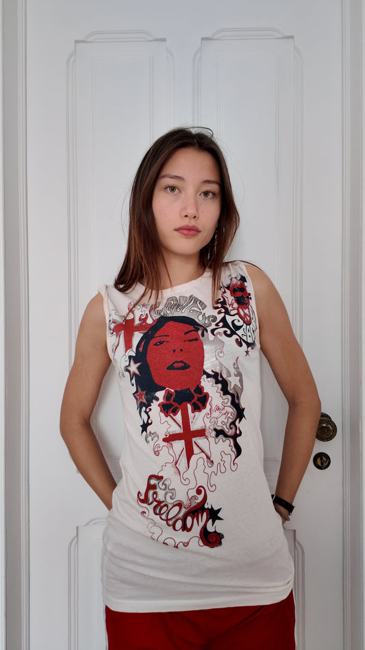 Iconic long miss sixty vintage top size S/M