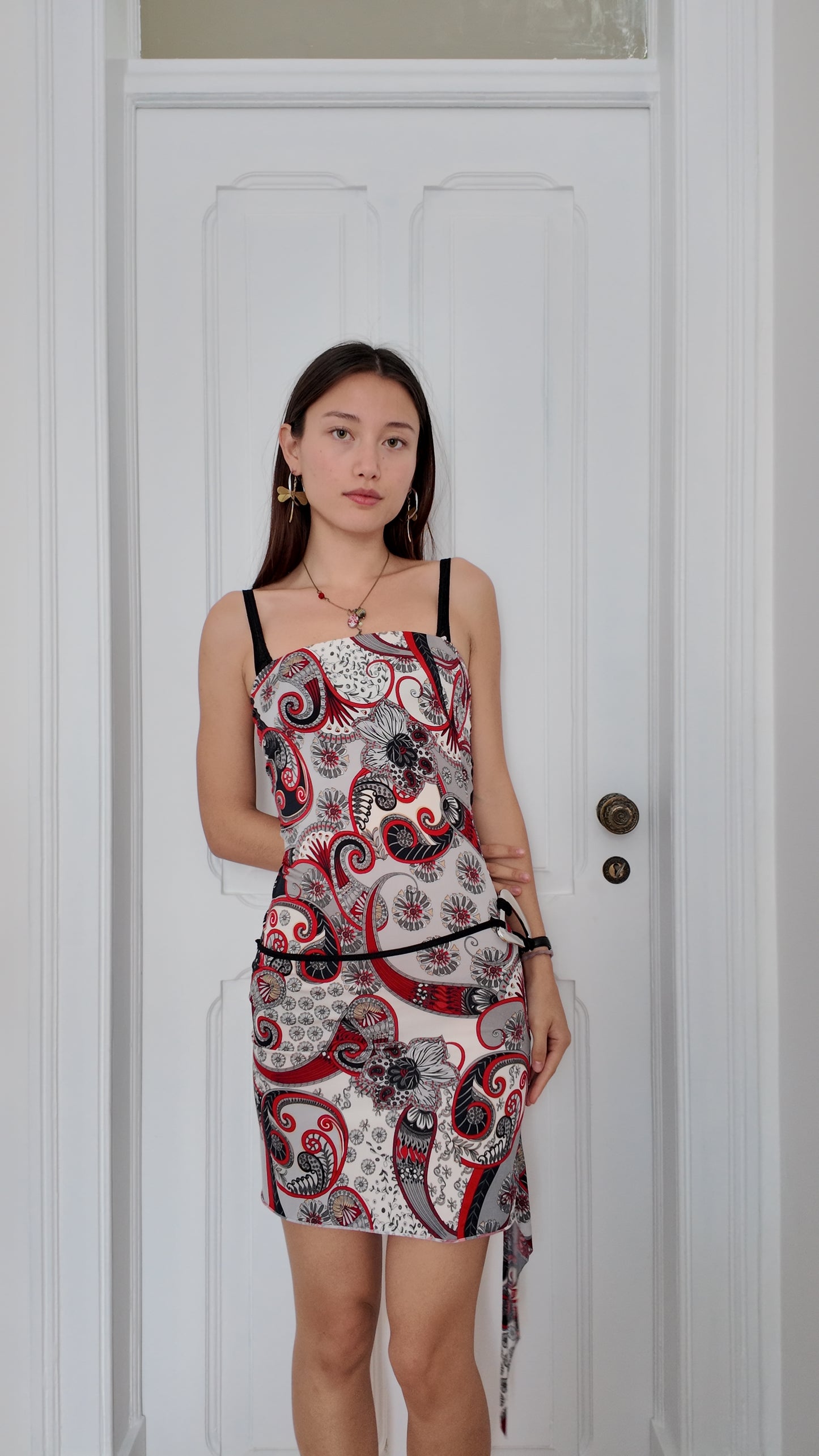 Amazing midi dress with belt detail size XS/S