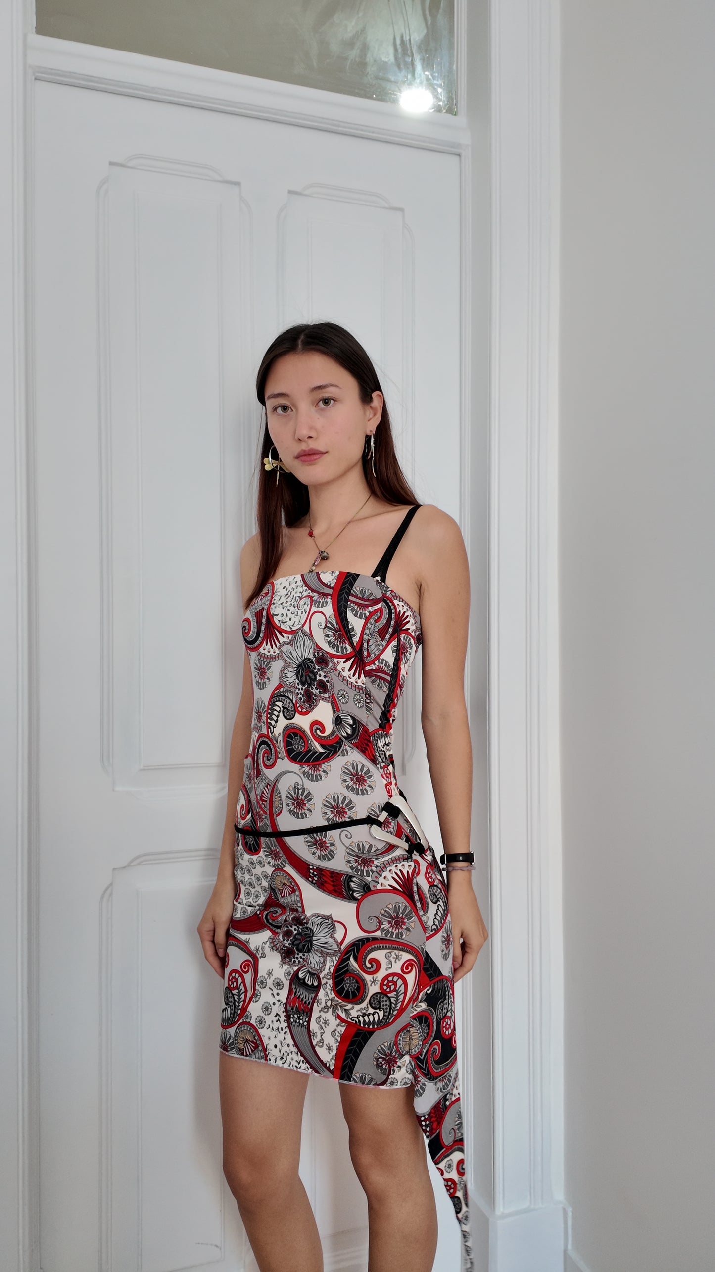 Amazing midi dress with belt detail size XS/S