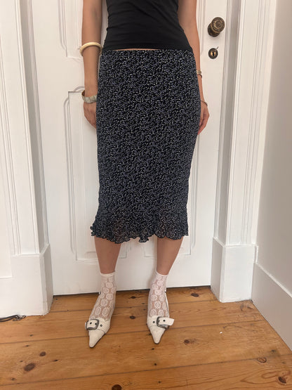 Adorable flower print midi skirt size 34