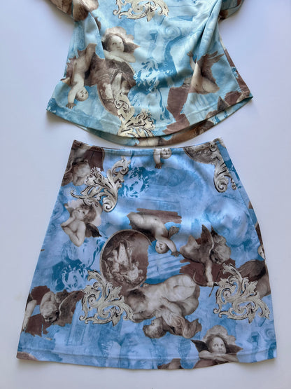 Adorable vintage angel mini skirt size 32