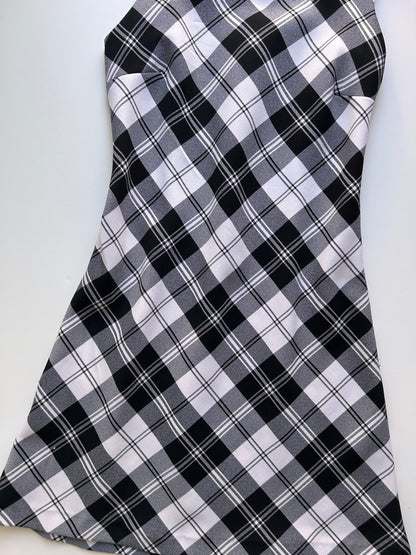 Adorable midi dress plaid size S