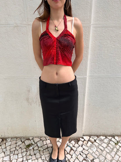 Adorable vintage shiny top Size S