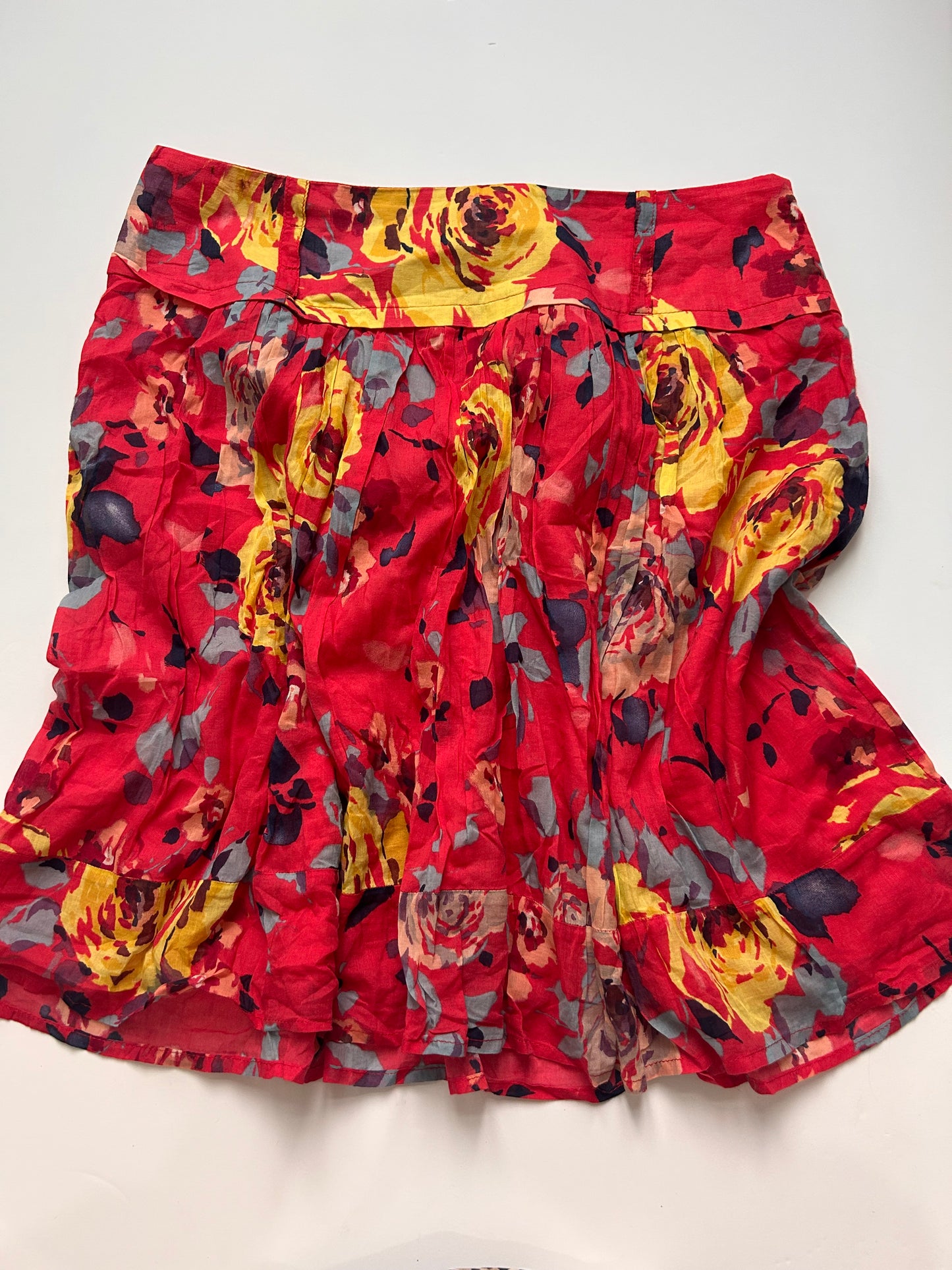 Iconic flower midi skirt size L